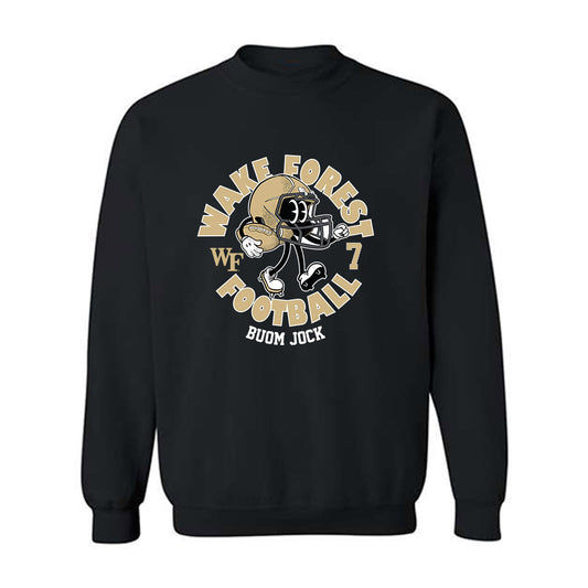 Wake Forest - NCAA Football : Buom Jock - Fashion Shersey Crewneck Sweatshirt-0