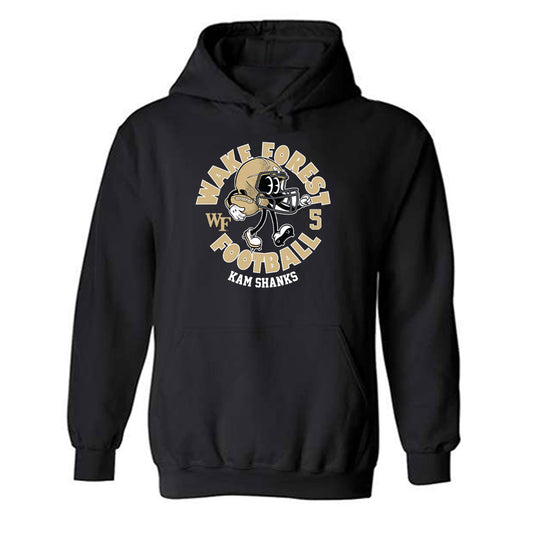 Wake Forest - NCAA Football : Kam Shanks - Fashion Shersey Hooded Sweatshirt-0