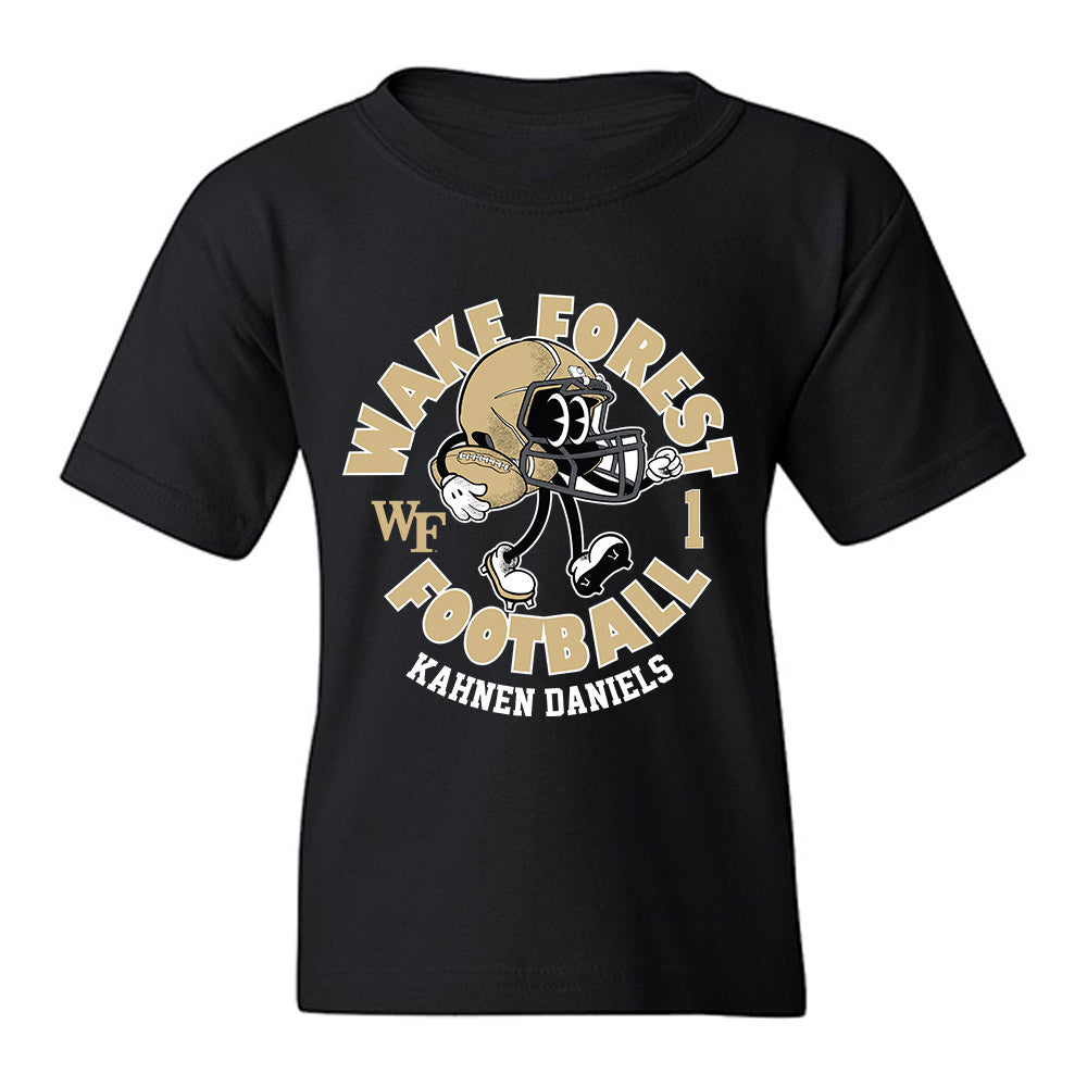 Wake Forest - NCAA Football : Kahnen Daniels - Fashion Shersey Youth T-Shirt-0
