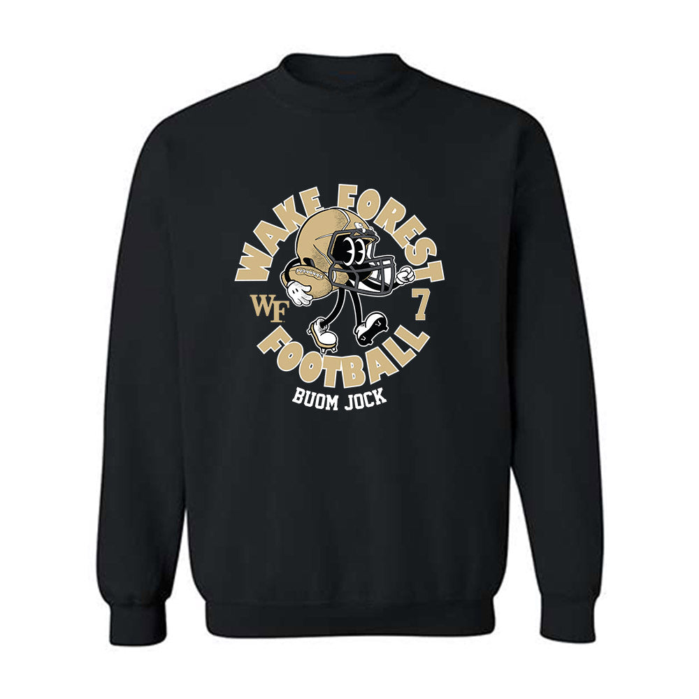 Wake Forest - NCAA Football : Buom Jock - Fashion Shersey Crewneck Sweatshirt-0