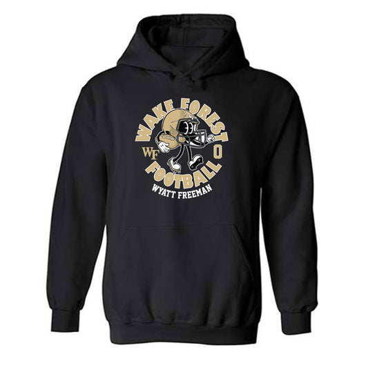 Wake Forest - NCAA Football : Wyatt Freeman - Fashion Shersey Hooded Sweatshirt-0