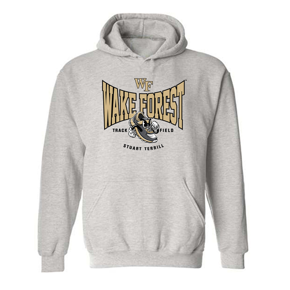 Wake Forest - NCAA Men's Track & Field : Stuart Terrill - Fashion Shersey Hooded Sweatshirt-0