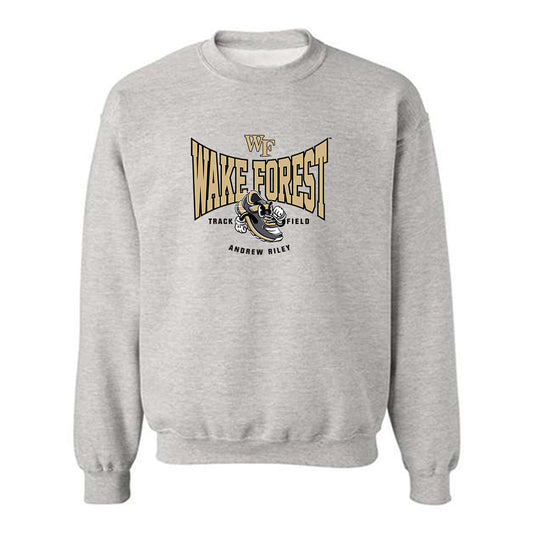 Wake Forest - NCAA Men's Track & Field : Andrew Riley - Fashion Shersey Crewneck Sweatshirt-0