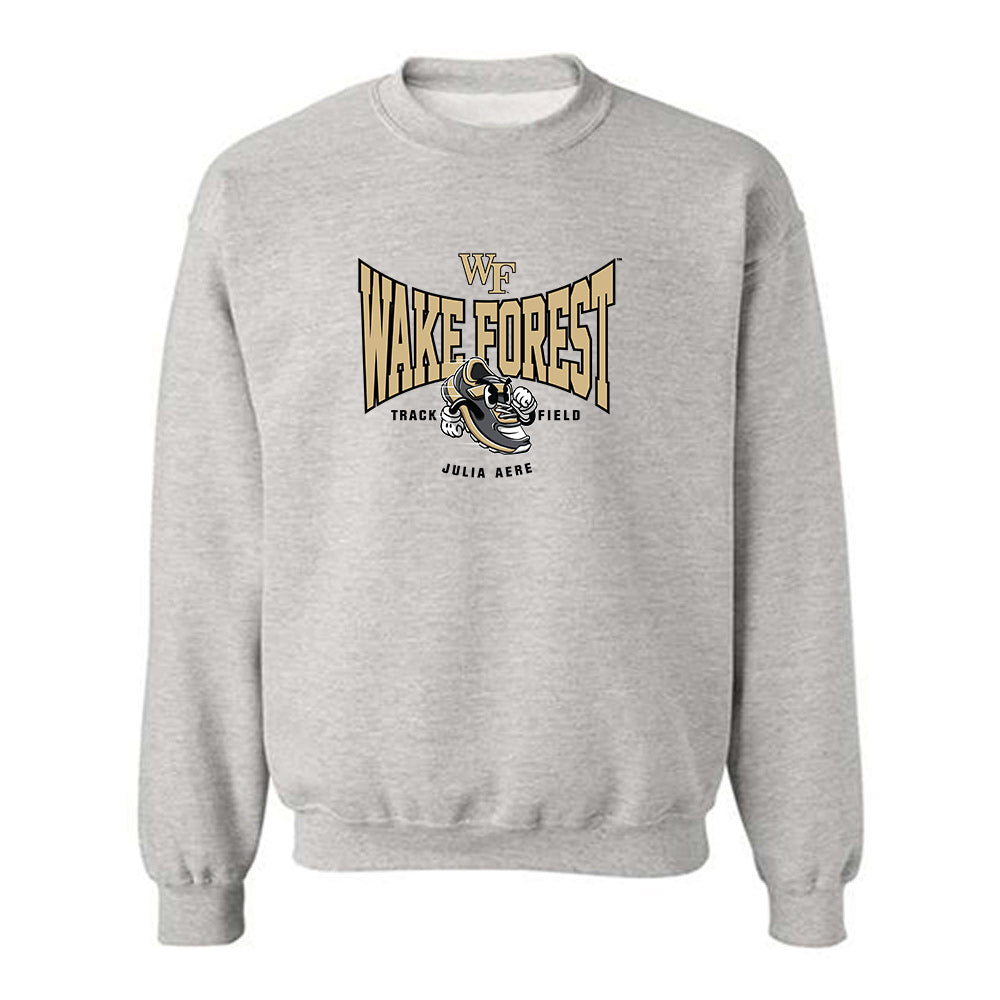 Wake Forest - NCAA Women's Track & Field : Julia Aere - Fashion Shersey Crewneck Sweatshirt-0
