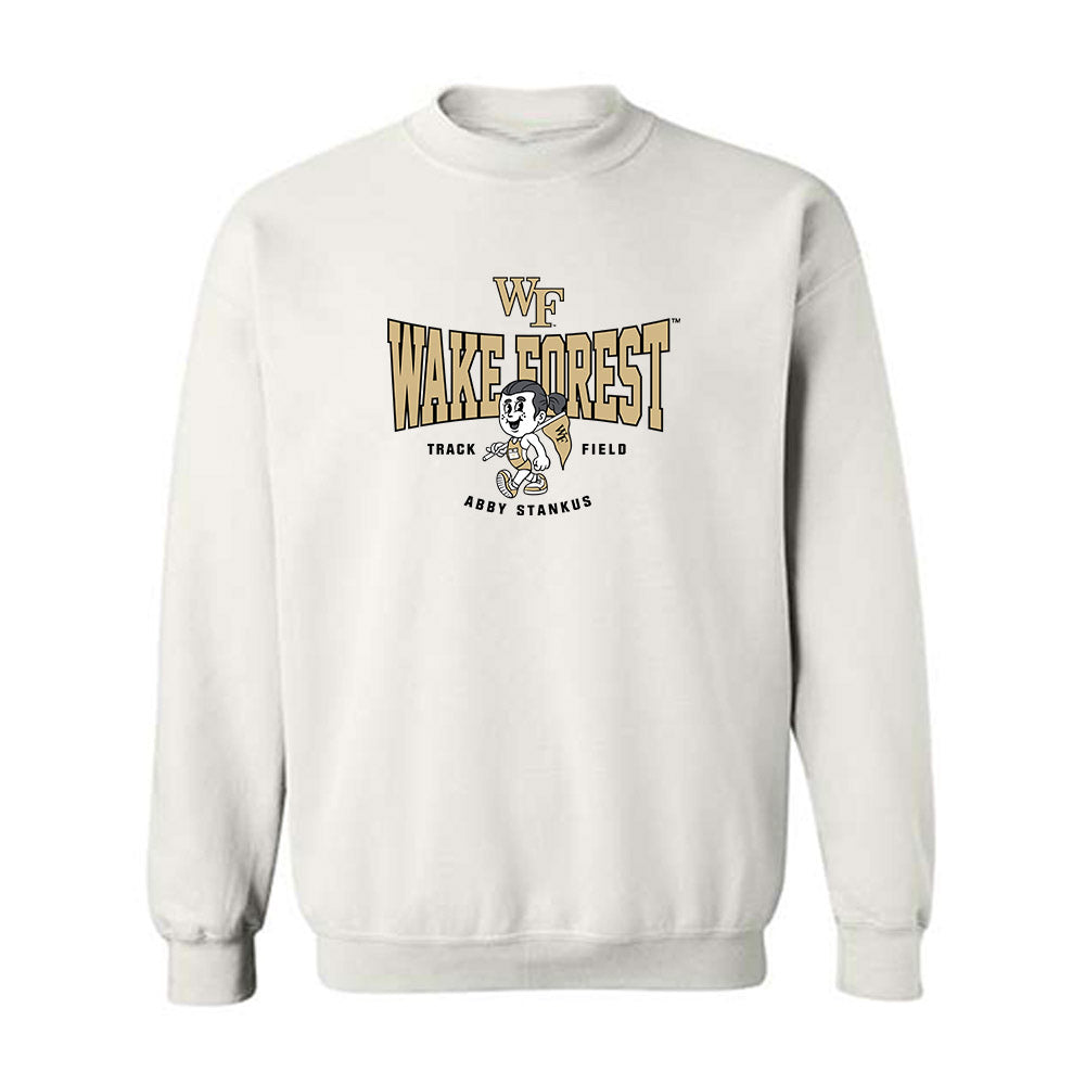 Wake Forest - NCAA Women's Track & Field : Abby Stankus - Fashion Shersey Crewneck Sweatshirt-0