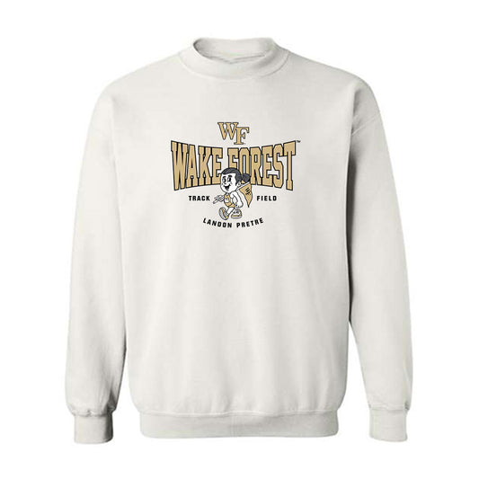 Wake Forest - NCAA Men's Track & Field : Landon Pretre - Fashion Shersey Crewneck Sweatshirt-0