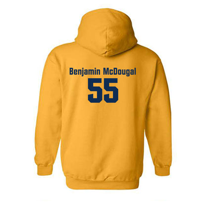 West Virginia - NCAA Baseball : Benjamin McDougal - Fashion Shersey Hooded Sweatshirt-1