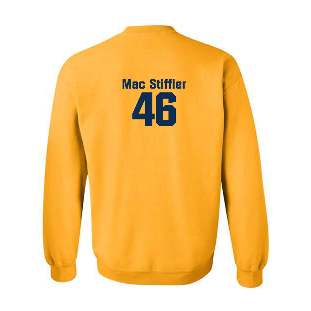 West Virginia - NCAA Baseball : Mac Stiffler - Fashion Shersey Crewneck Sweatshirt-1