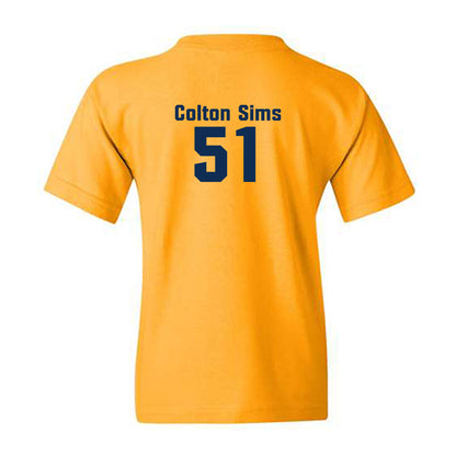 West Virginia - NCAA Baseball : Colton Sims - Fashion Shersey Youth T-Shirt-1