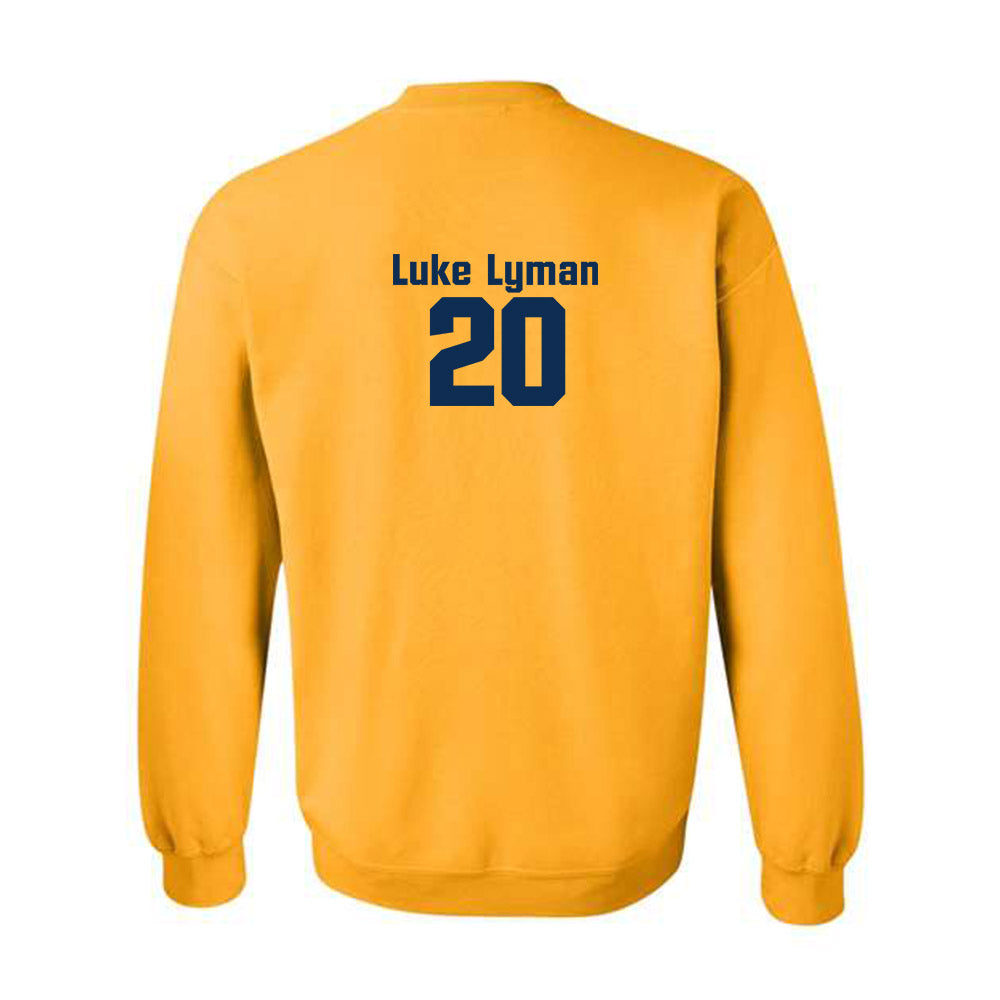 West Virginia - NCAA Baseball : Luke Lyman - Fashion Shersey Crewneck Sweatshirt-1