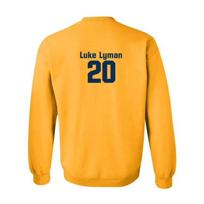 West Virginia - NCAA Baseball : Luke Lyman - Fashion Shersey Crewneck Sweatshirt-1
