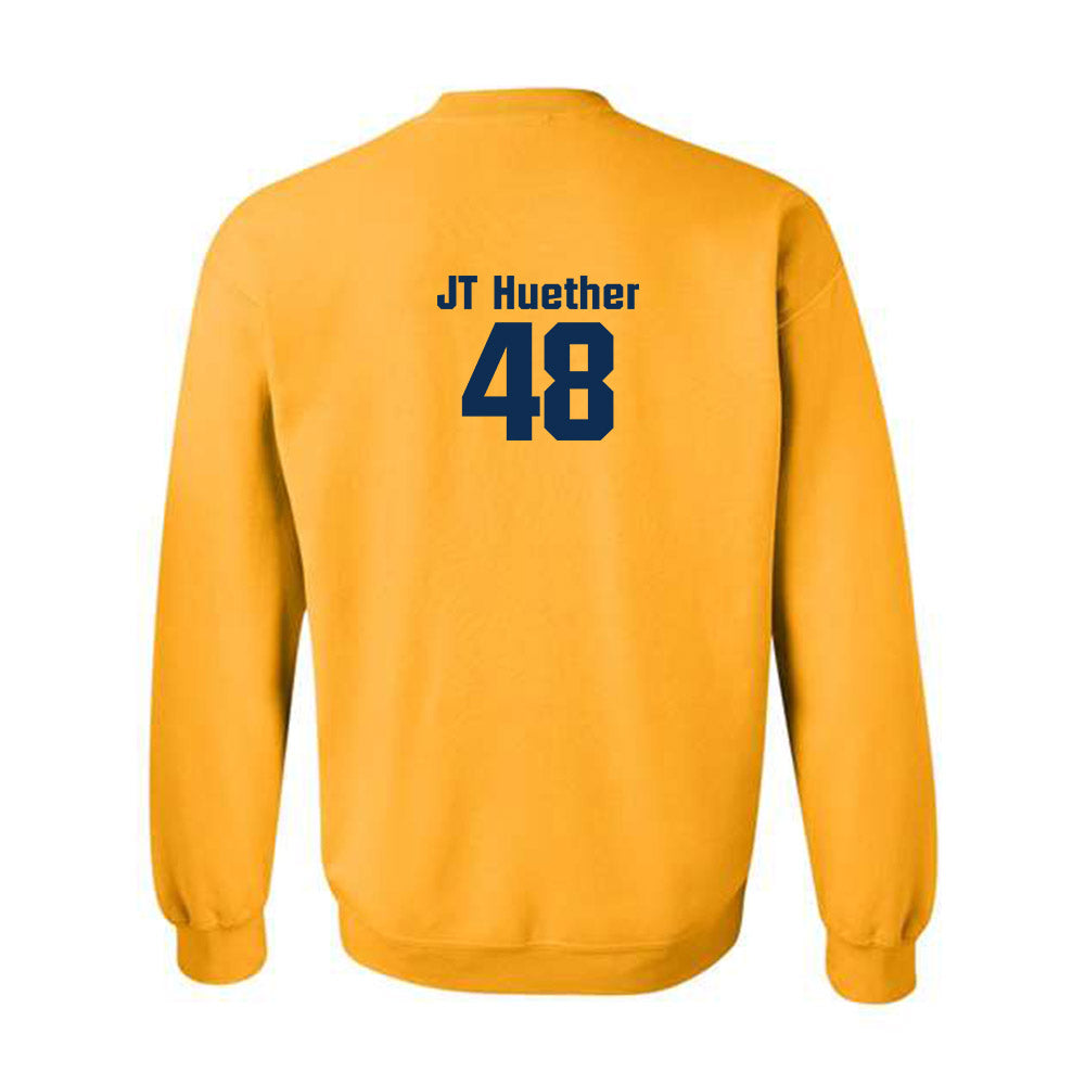 West Virginia - NCAA Baseball : JT Huether - Fashion Shersey Crewneck Sweatshirt-1