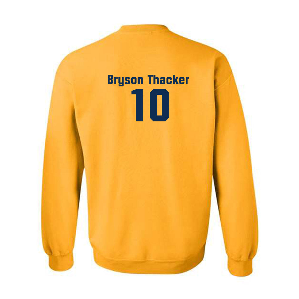 West Virginia - NCAA Baseball : Bryson Thacker - Fashion Shersey Crewneck Sweatshirt-1