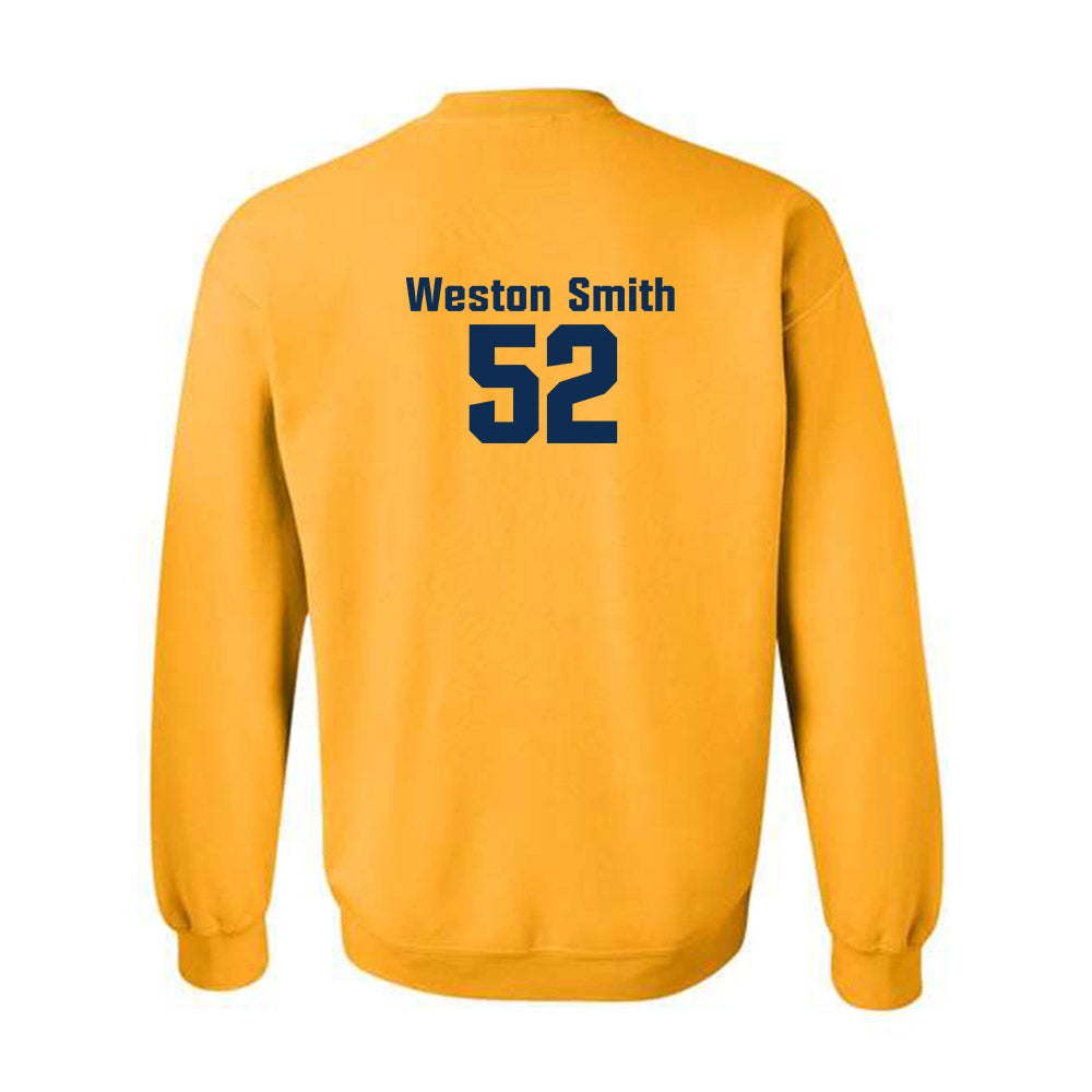 West Virginia - NCAA Baseball : Weston Smith - Fashion Shersey Crewneck Sweatshirt-1
