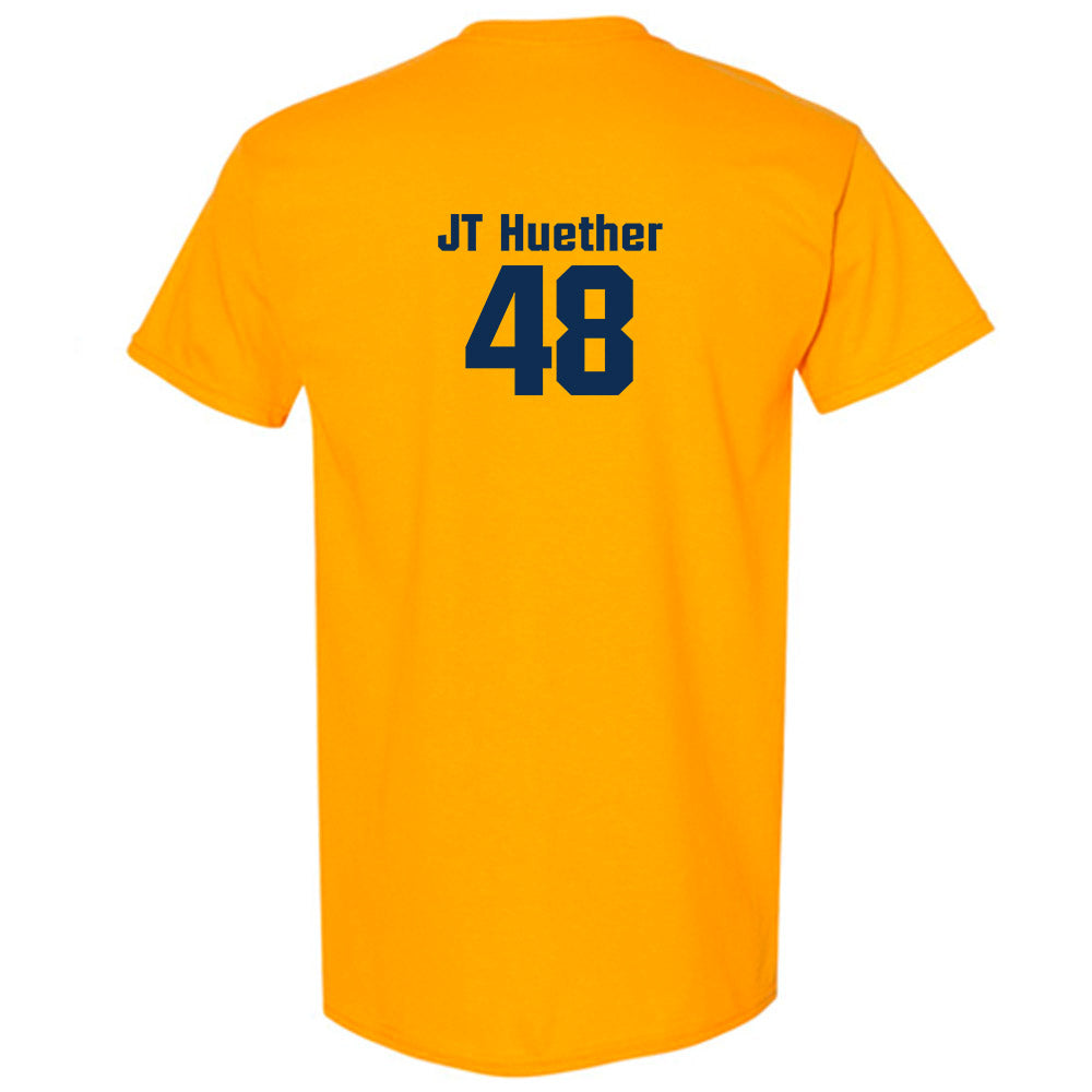 West Virginia - NCAA Baseball : JT Huether - Fashion Shersey T-Shirt-1