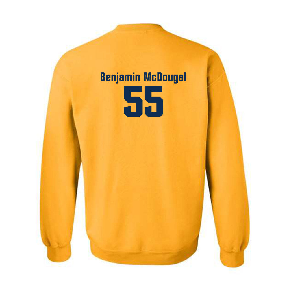 West Virginia - NCAA Baseball : Benjamin McDougal - Fashion Shersey Crewneck Sweatshirt-1