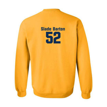 West Virginia - NCAA Baseball : Slade Barton - Fashion Shersey Crewneck Sweatshirt-1