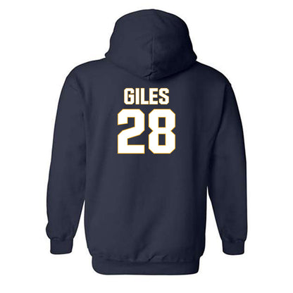 West Virginia - NCAA Football : Rickey Giles - Fashion Shersey Hooded Sweatshirt-1