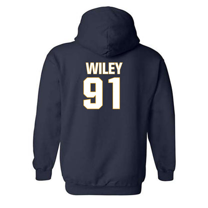 West Virginia - NCAA Football : Darius Wiley - Fashion Shersey Hooded Sweatshirt-1