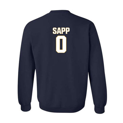 West Virginia - NCAA Football : Josh Sapp - Fashion Shersey Crewneck Sweatshirt-1