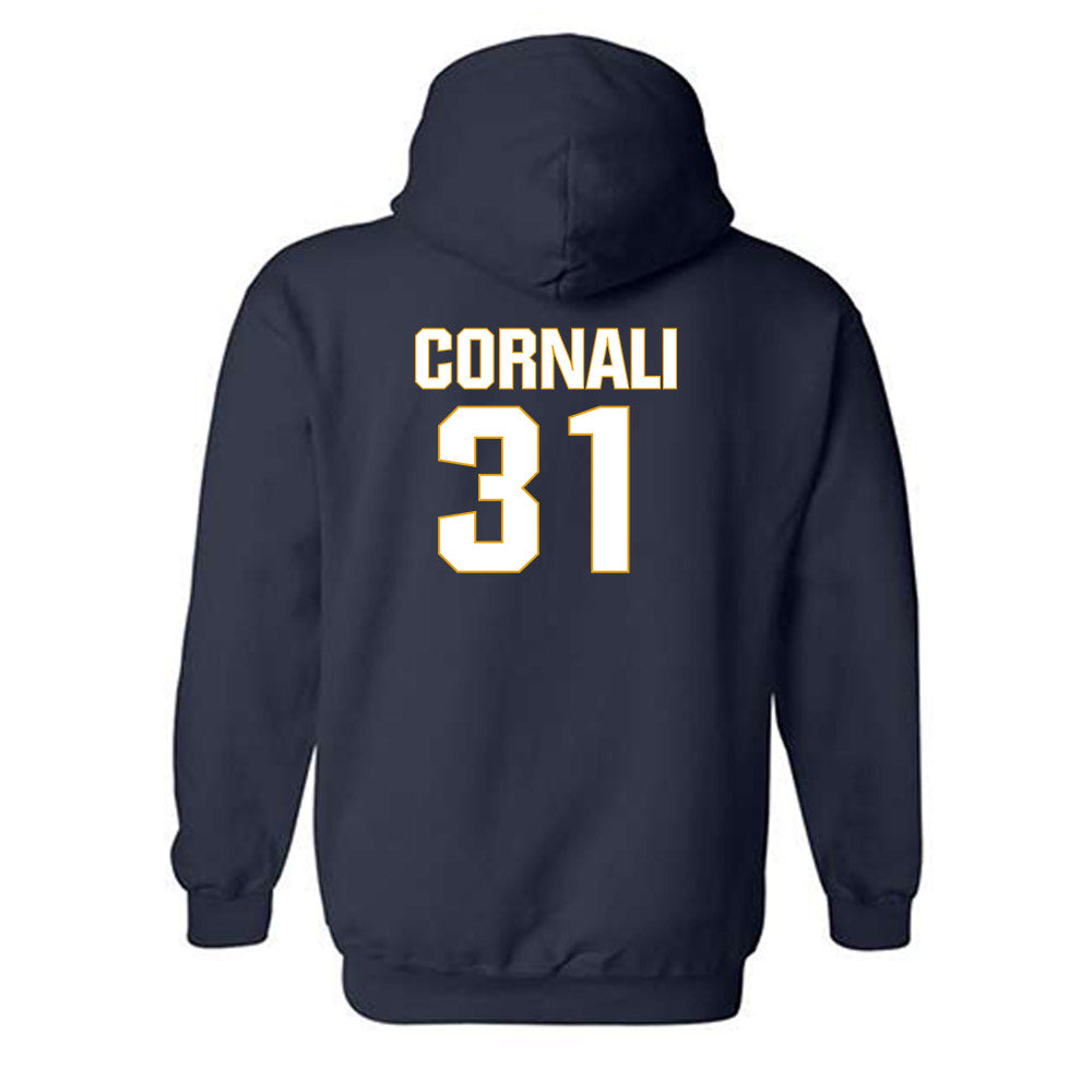 West Virginia - NCAA Football : Shane Cornali - Fashion Shersey Hooded Sweatshirt-1