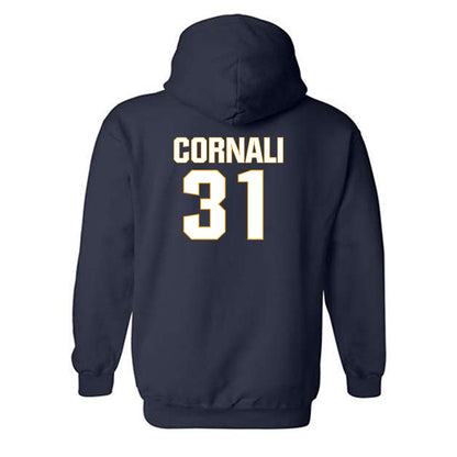 West Virginia - NCAA Football : Shane Cornali - Fashion Shersey Hooded Sweatshirt-1
