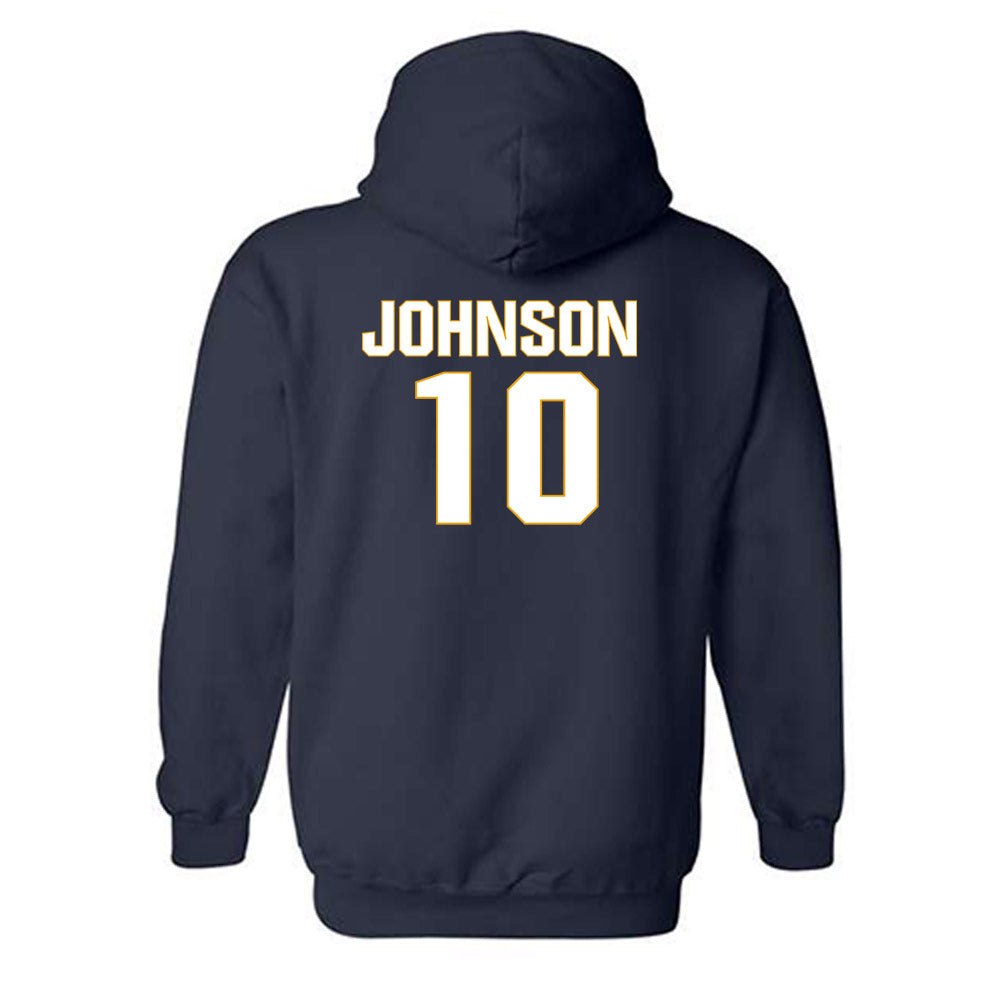 West Virginia - NCAA Football : Jeremiah Johnson - Fashion Shersey Hooded Sweatshirt-1