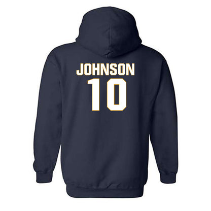 West Virginia - NCAA Football : Jeremiah Johnson - Fashion Shersey Hooded Sweatshirt-1
