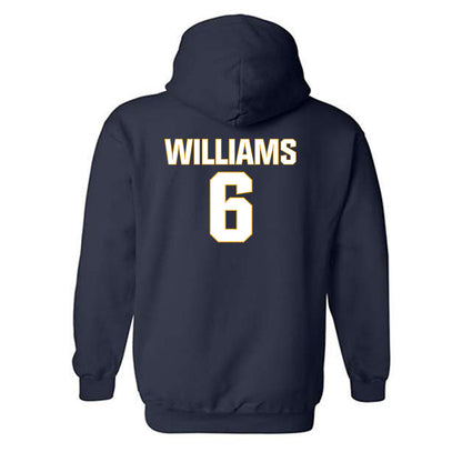 West Virginia - NCAA Football : DaMare Williams - Fashion Shersey Hooded Sweatshirt-1