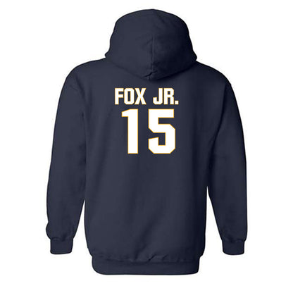 West Virginia - NCAA Football : Scotty Fox Jr. - Fashion Shersey Hooded Sweatshirt-1
