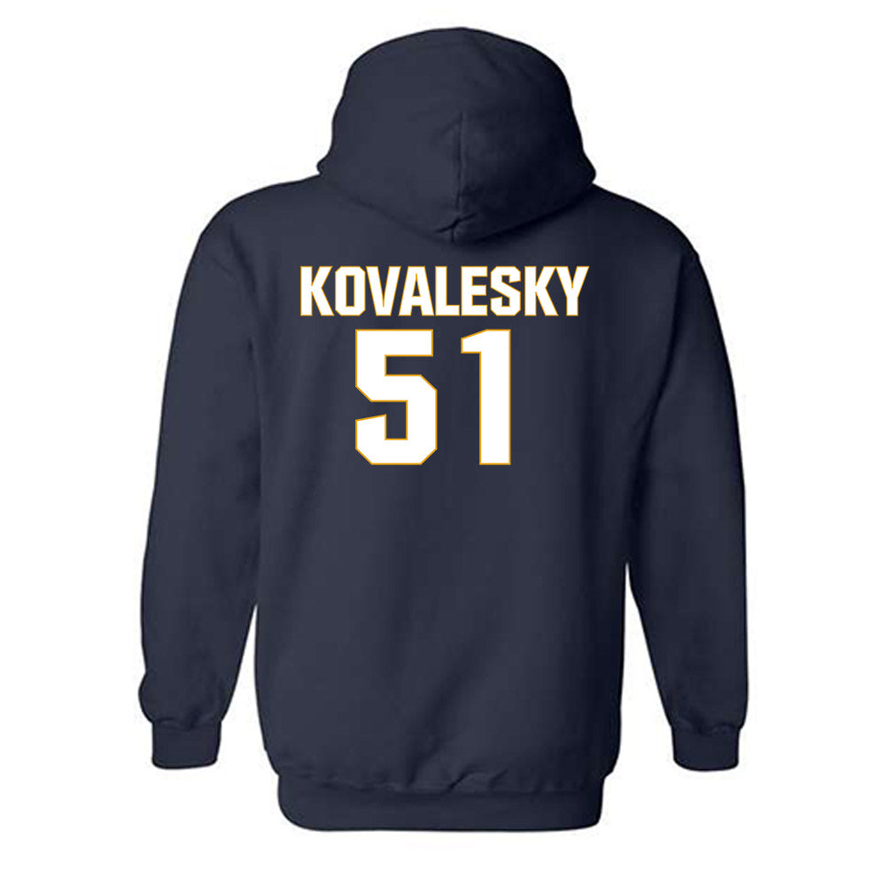 West Virginia - NCAA Football : Raymond Kovalesky - Fashion Shersey Hooded Sweatshirt-1