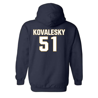 West Virginia - NCAA Football : Raymond Kovalesky - Fashion Shersey Hooded Sweatshirt-1