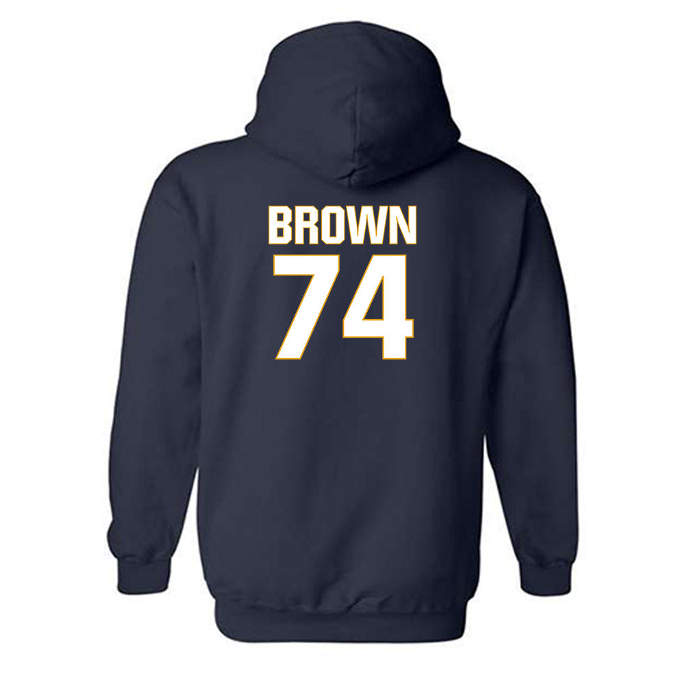 West Virginia - NCAA Football : Kevin Brown - Fashion Shersey Hooded Sweatshirt-1