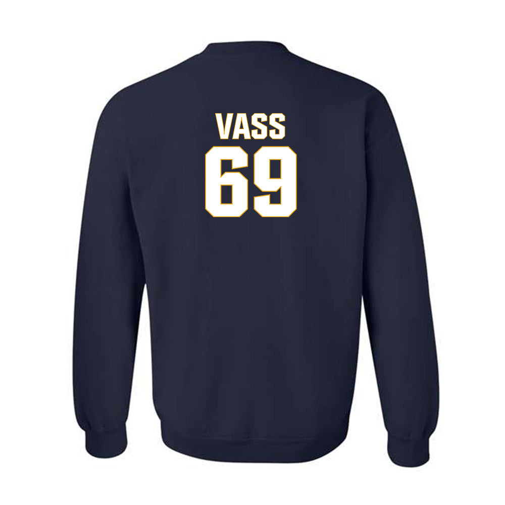 West Virginia - NCAA Football : Devin Vass - Fashion Shersey Crewneck Sweatshirt-1