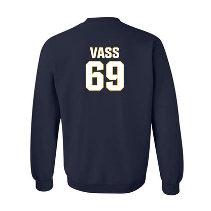 West Virginia - NCAA Football : Devin Vass - Fashion Shersey Crewneck Sweatshirt-1
