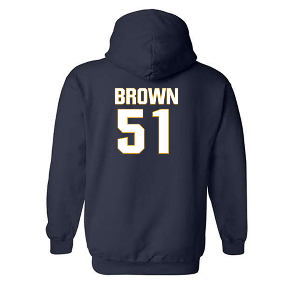 West Virginia - NCAA Football : Taylor Brown - Fashion Shersey Hooded Sweatshirt-1