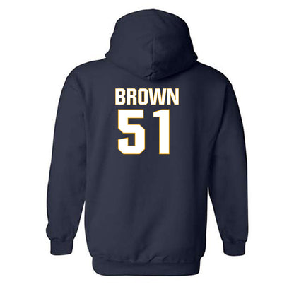 West Virginia - NCAA Football : Taylor Brown - Fashion Shersey Hooded Sweatshirt-1