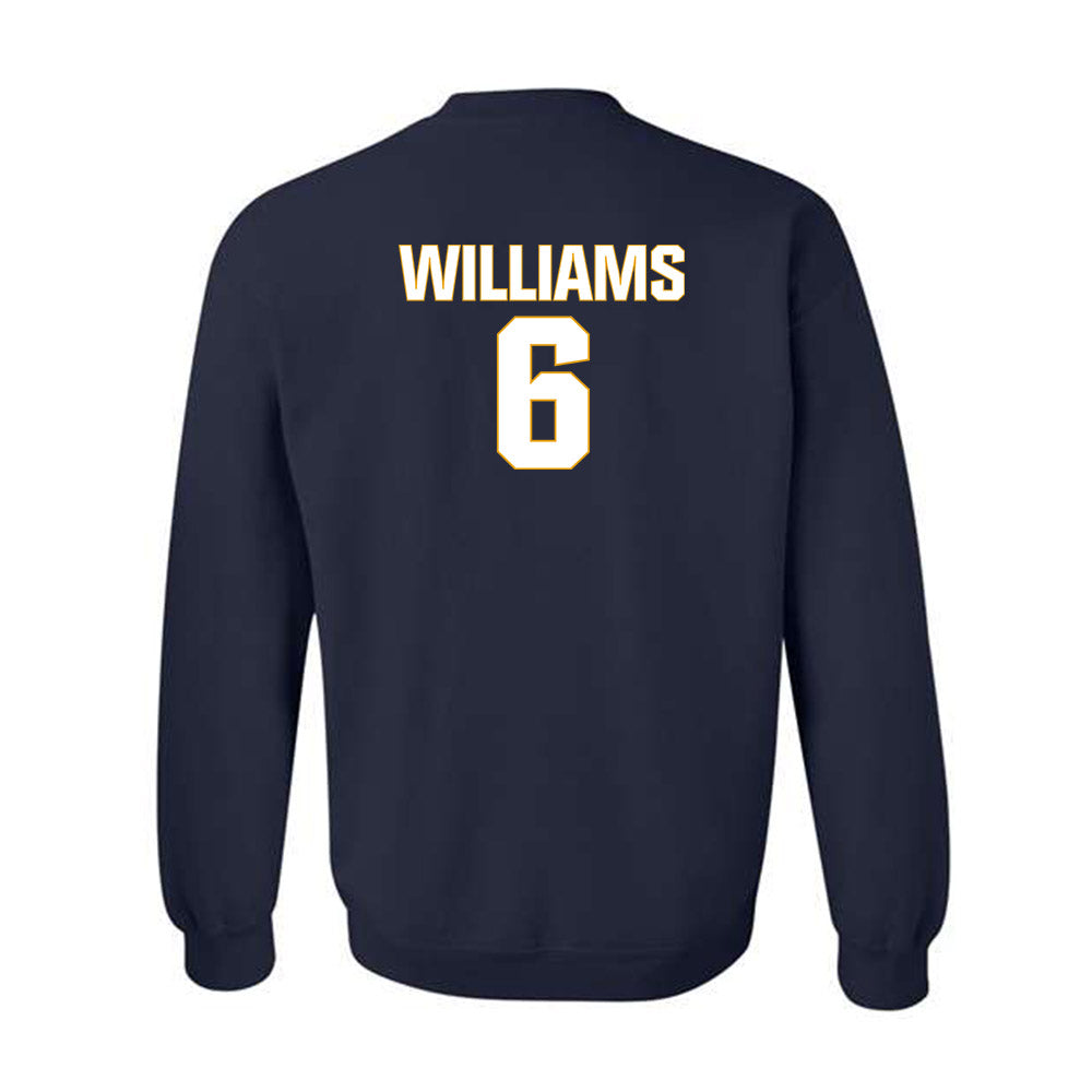 West Virginia - NCAA Football : DaMare Williams - Fashion Shersey Crewneck Sweatshirt-1