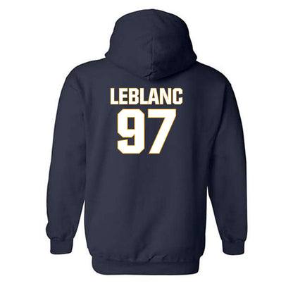 West Virginia - NCAA Football : Will LeBlanc - Fashion Shersey Hooded Sweatshirt-1