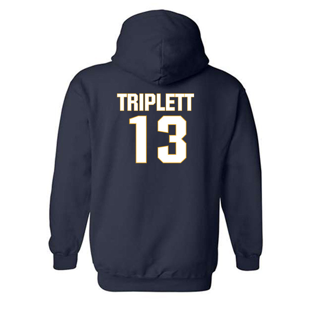 West Virginia - NCAA Football : Kedrick Triplett - Fashion Shersey Hooded Sweatshirt-1