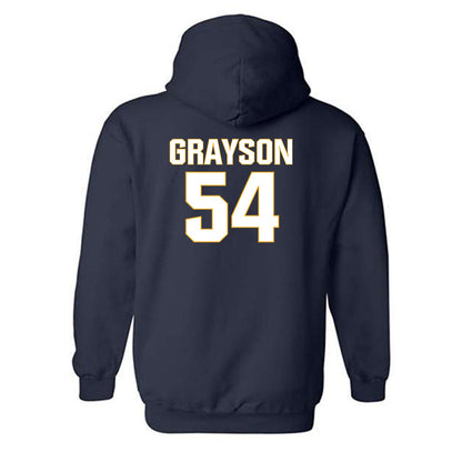 West Virginia - NCAA Football : Amare Grayson - Fashion Shersey Hooded Sweatshirt-1