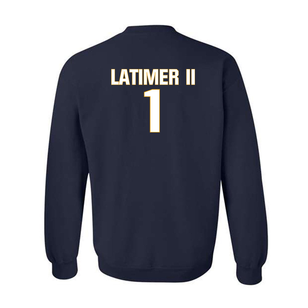 West Virginia - NCAA Football : Geimere Latimer II - Fashion Shersey Crewneck Sweatshirt-1