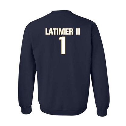 West Virginia - NCAA Football : Geimere Latimer II - Fashion Shersey Crewneck Sweatshirt-1