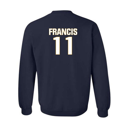 West Virginia - NCAA Football : TaRon Francis - Fashion Shersey Crewneck Sweatshirt-1