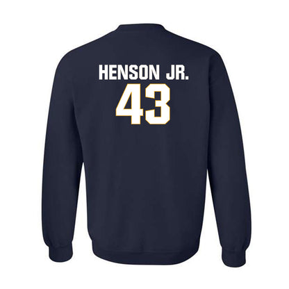 West Virginia - NCAA Football : Kj Henson Jr. - Fashion Shersey Crewneck Sweatshirt-1
