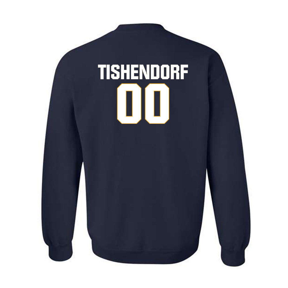 West Virginia - NCAA Football : Noah Tishendorf - Fashion Shersey Crewneck Sweatshirt-1