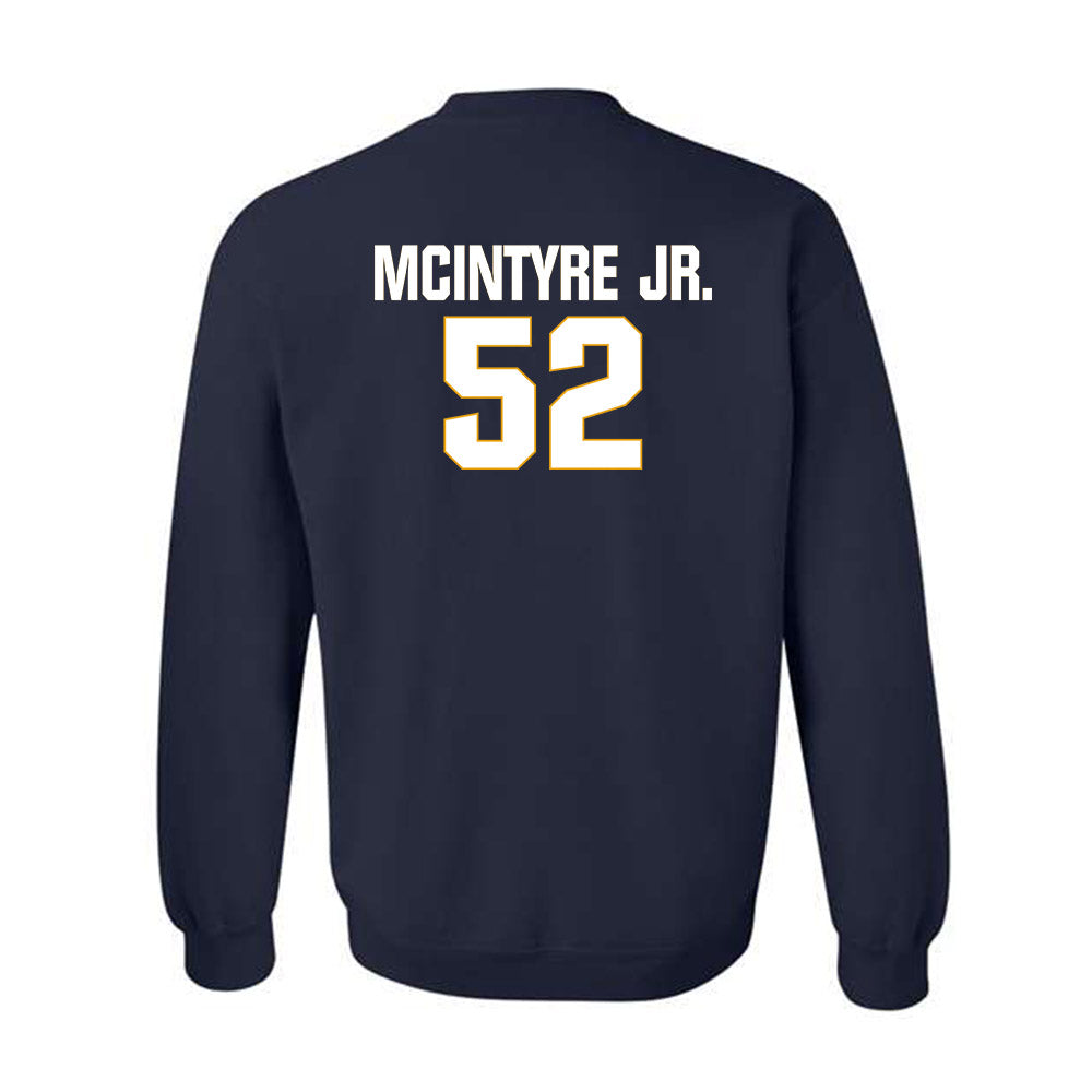 West Virginia - NCAA Football : Corey McIntyre Jr. - Fashion Shersey Crewneck Sweatshirt-1