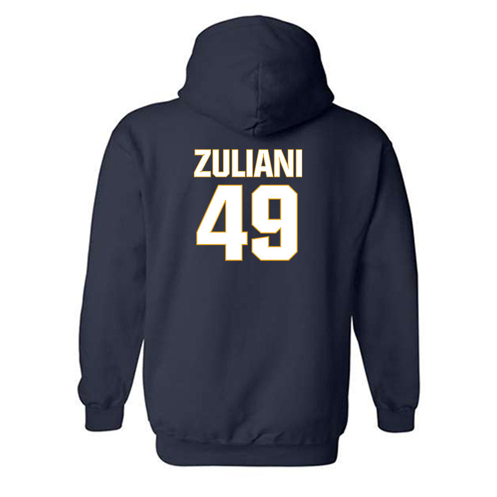 West Virginia - NCAA Football : Carter Zuliani - Fashion Shersey Hooded Sweatshirt-1