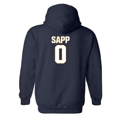 West Virginia - NCAA Football : Josh Sapp - Fashion Shersey Hooded Sweatshirt-1