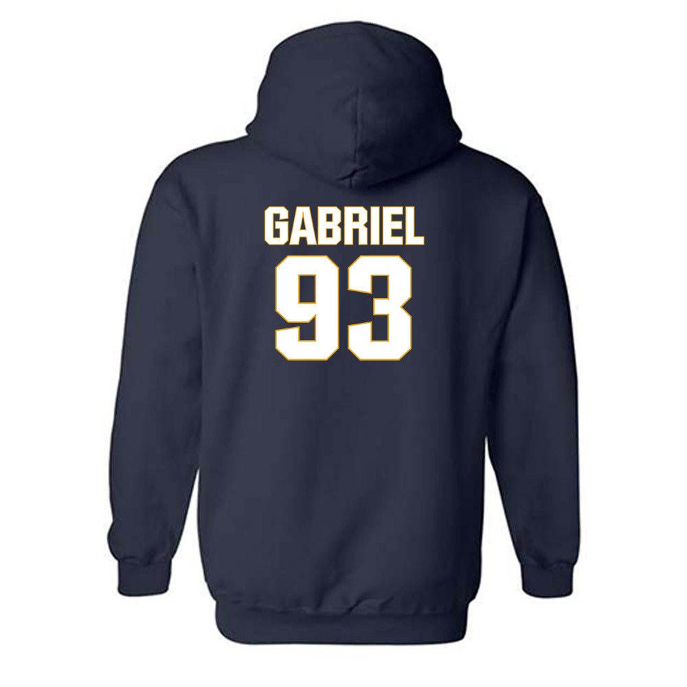 West Virginia - NCAA Football : Nate Gabriel - Fashion Shersey Hooded Sweatshirt-1